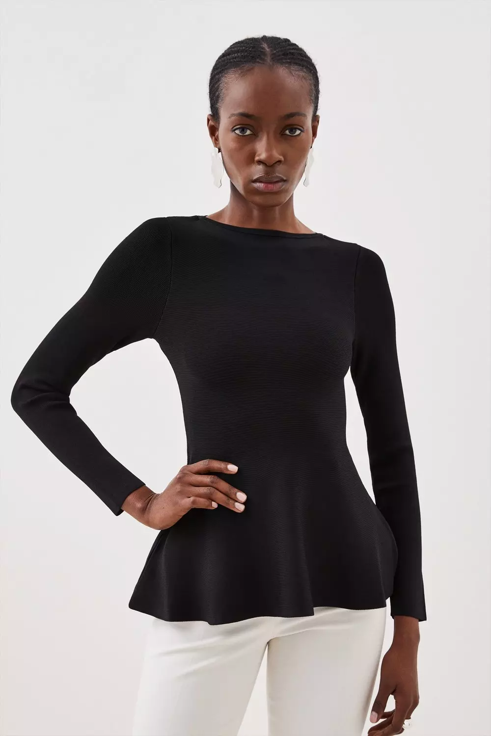 Premium Drape Compact Knit Top