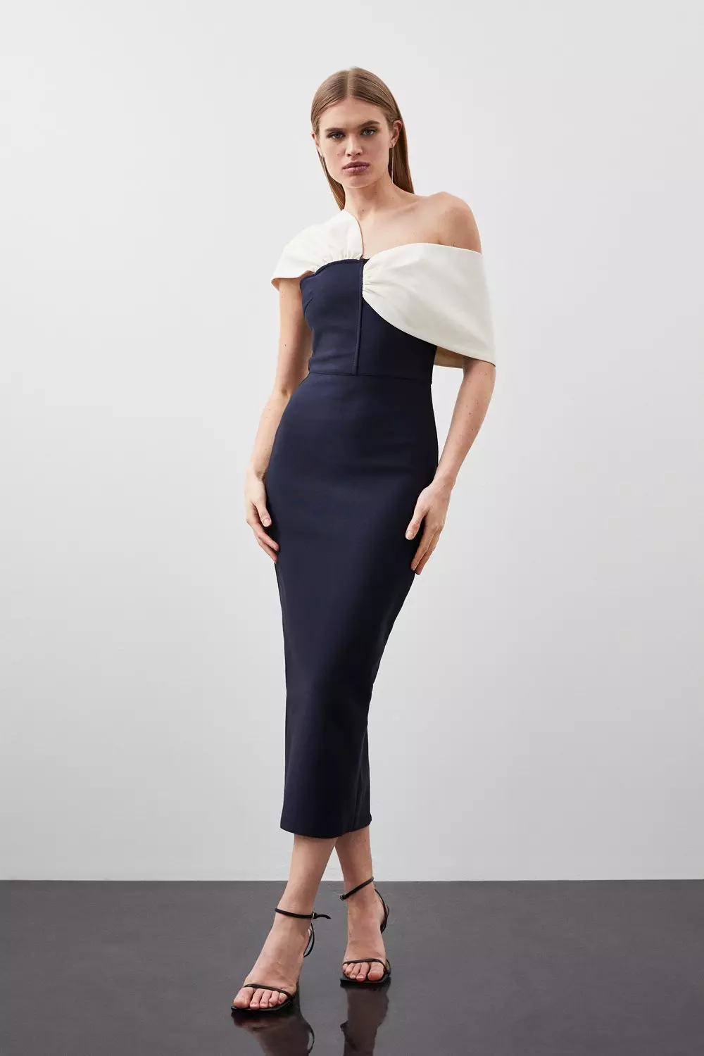 Miriom asymmetric 2025 knitted midi dress