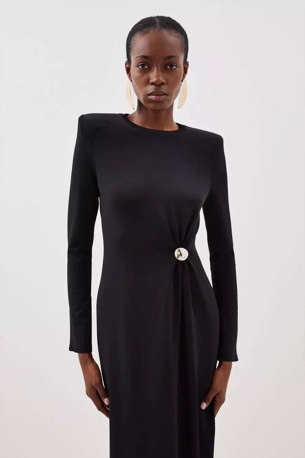 Karen millen gathered hot sale detail midi dress