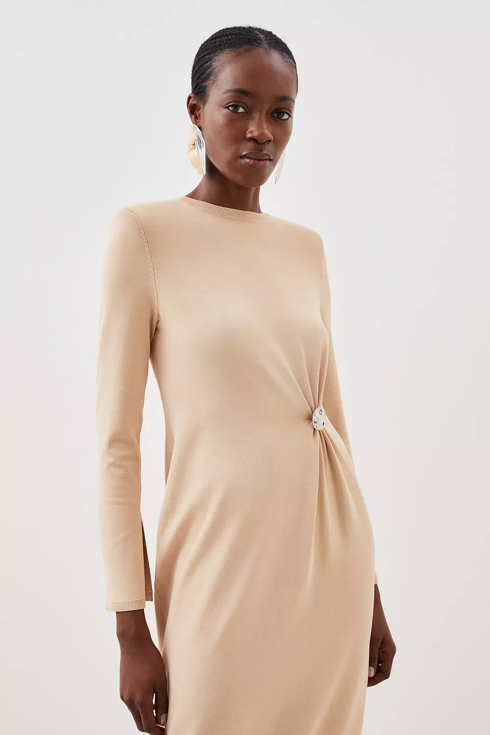 Karen millen gathered 2025 detail midi dress