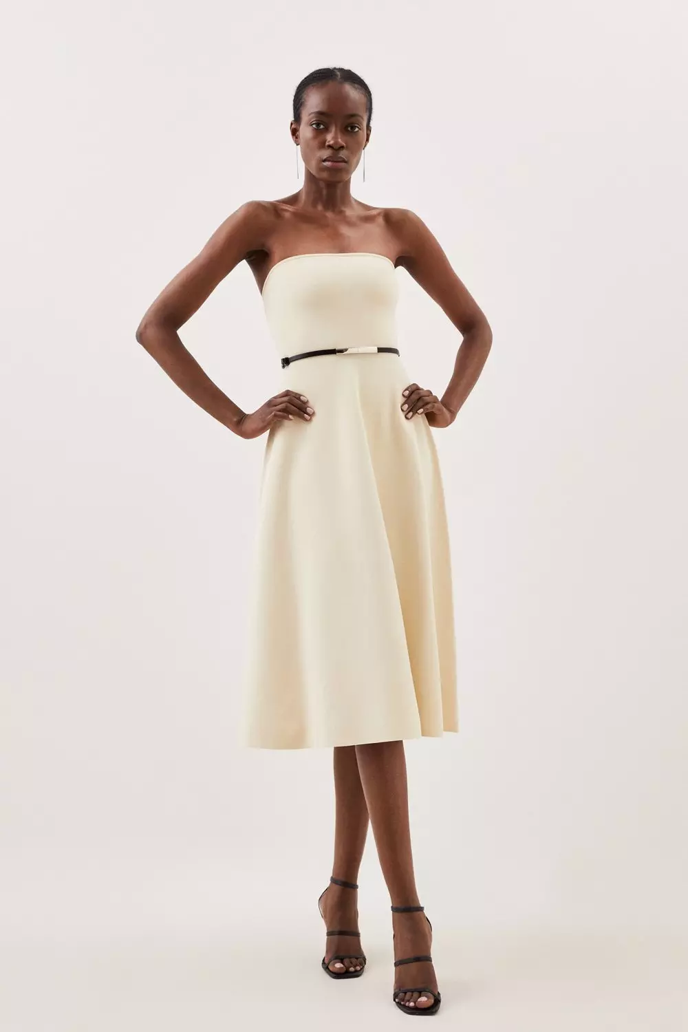 Karen millen cream store dress