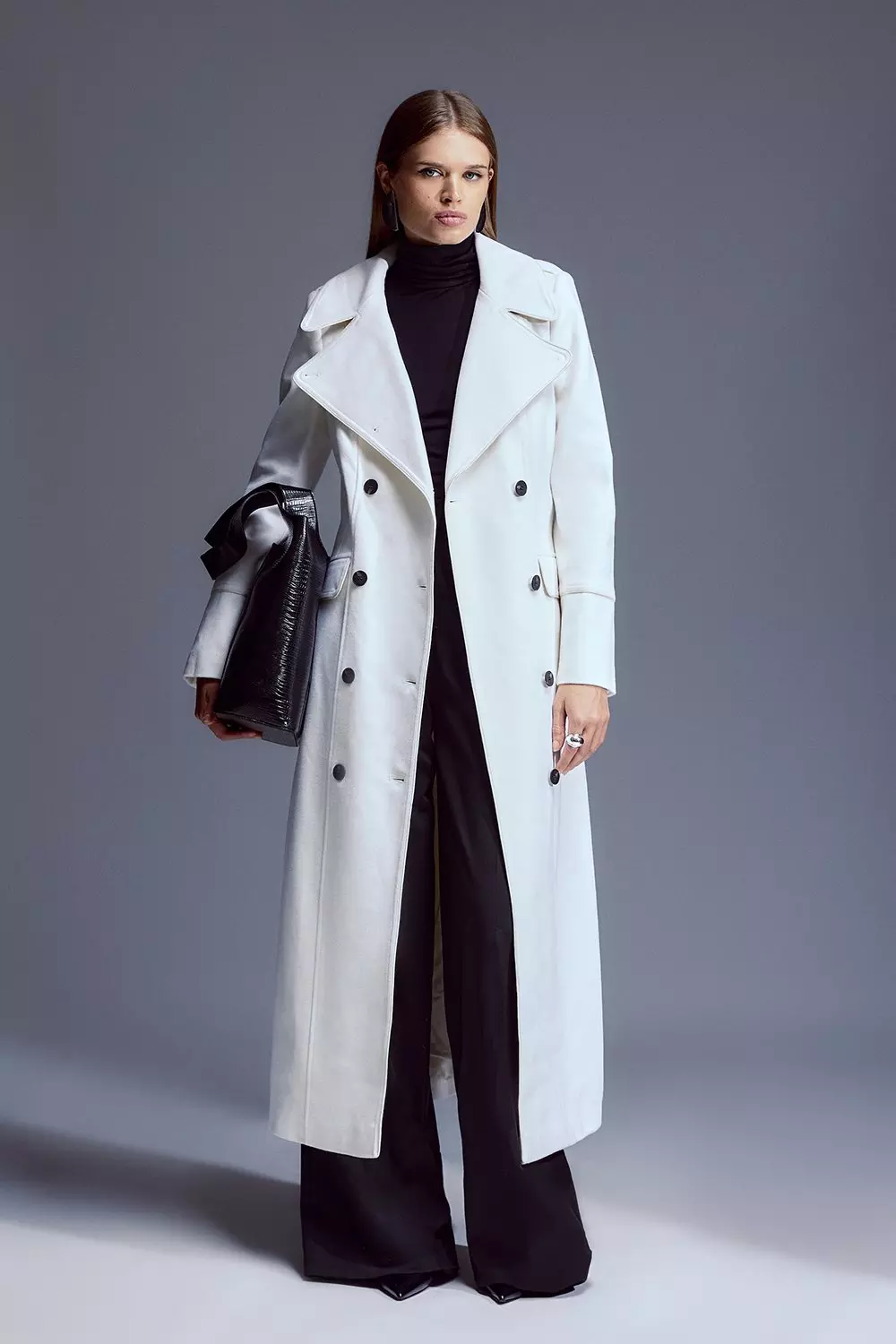 Ivory shop cashmere coat