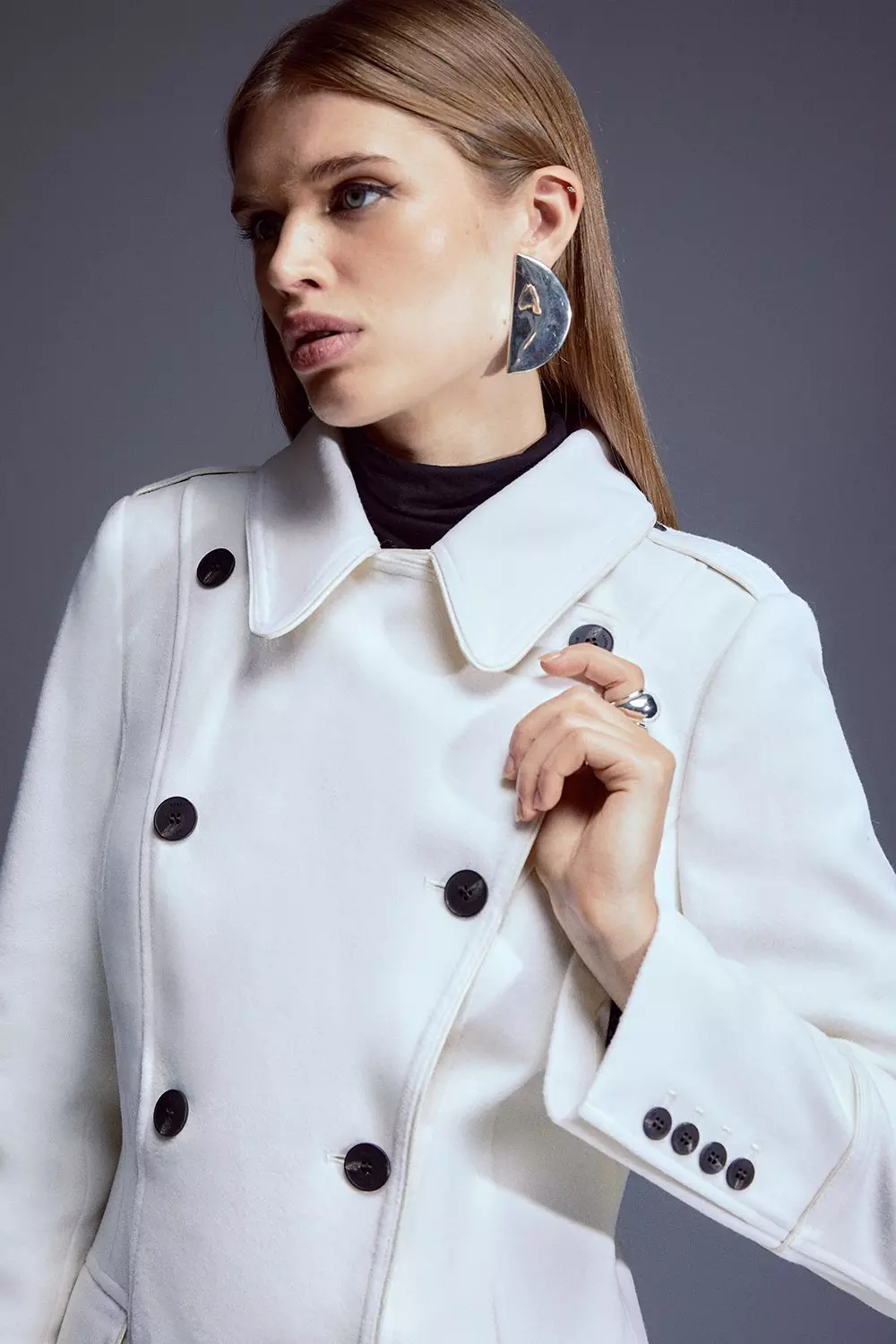 A Cozy Ivory Peacoat, Winter Fashion