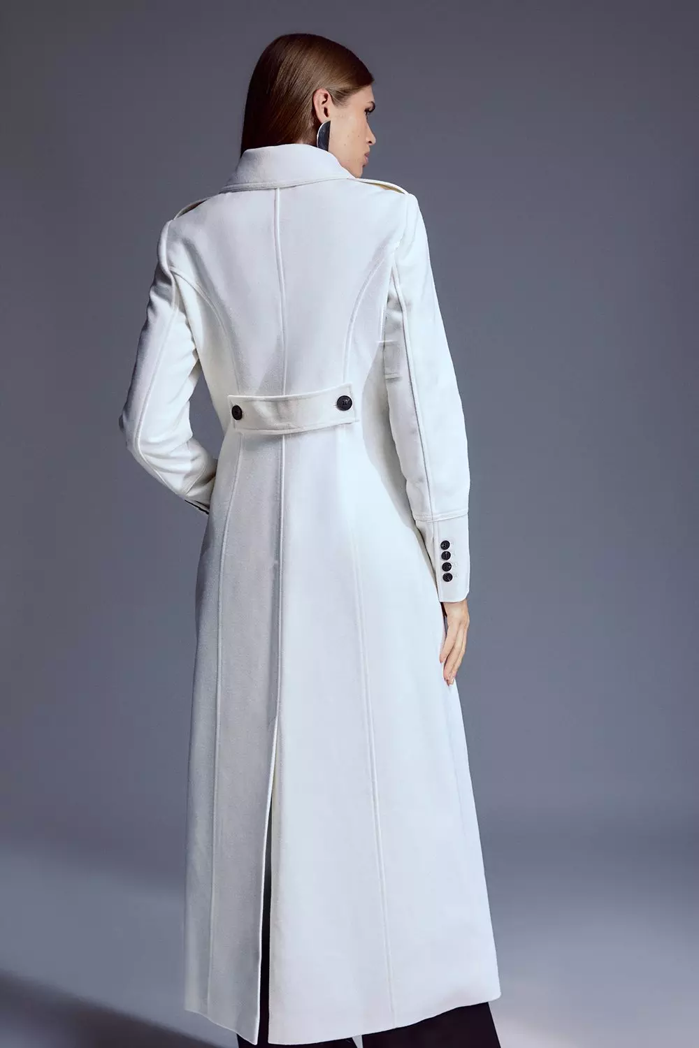 Ivory cashmere outlet coat