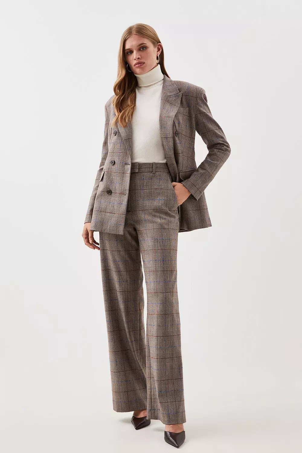 Karen millen gingham trousers sale