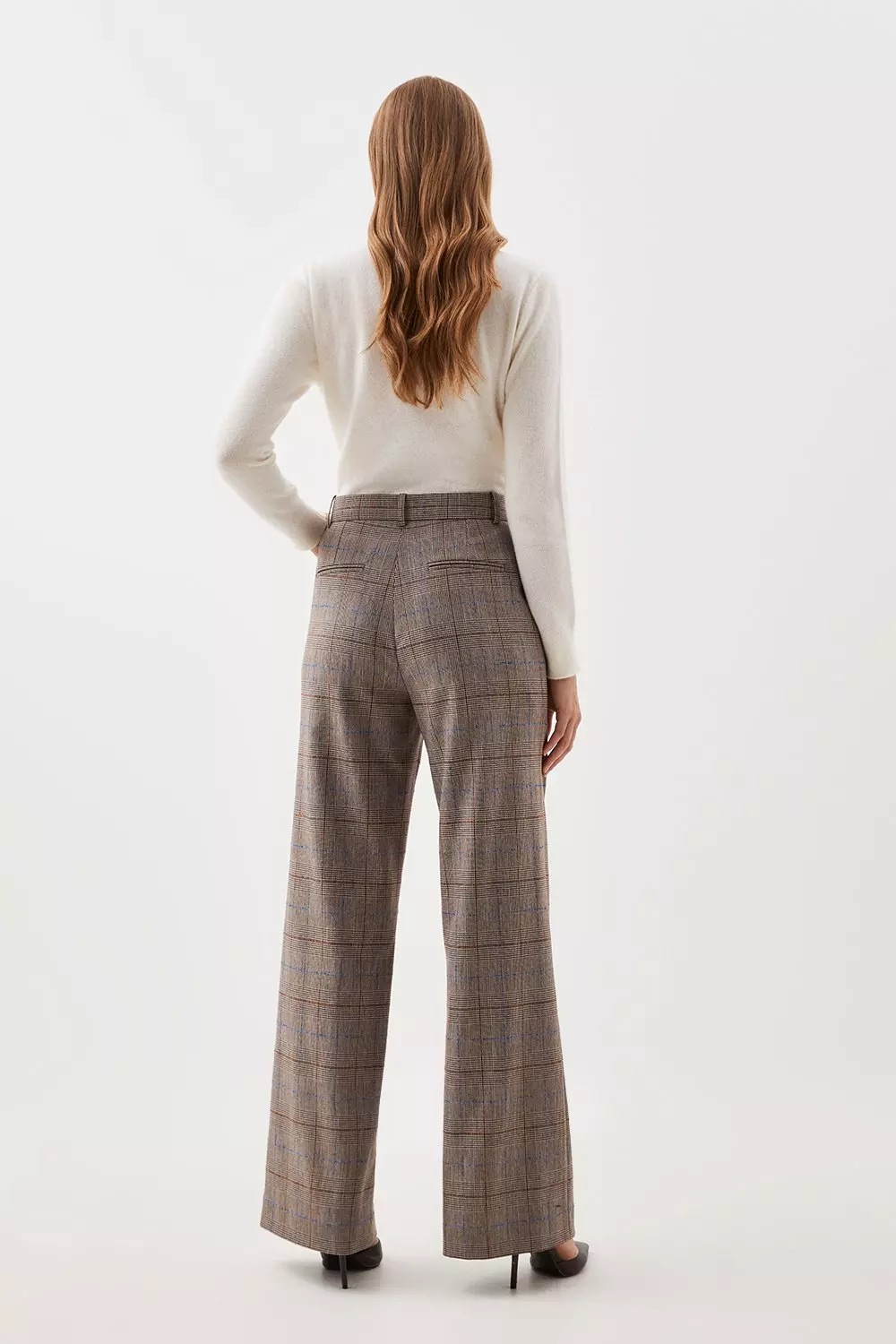 Lydia Millen Tailored Flannel Wide Leg Pants