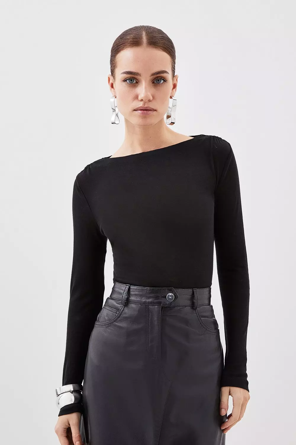 Karen millen cap sleeve top sale