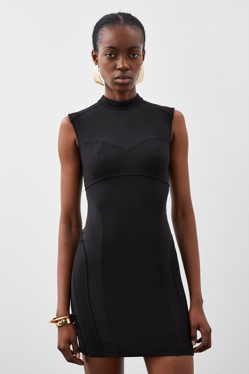 Karen millen black dress sale