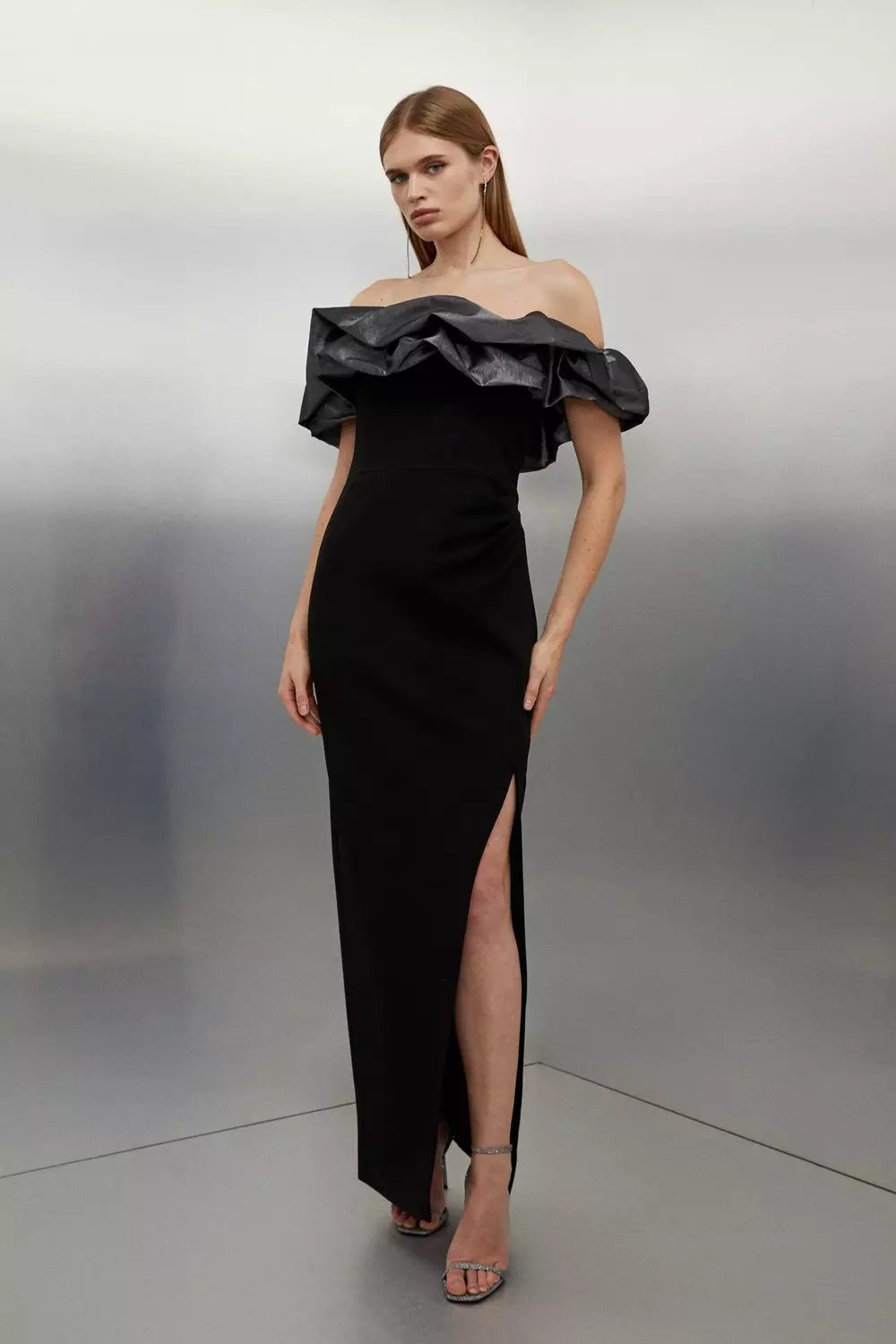 Off shoulder 2025 pencil gown