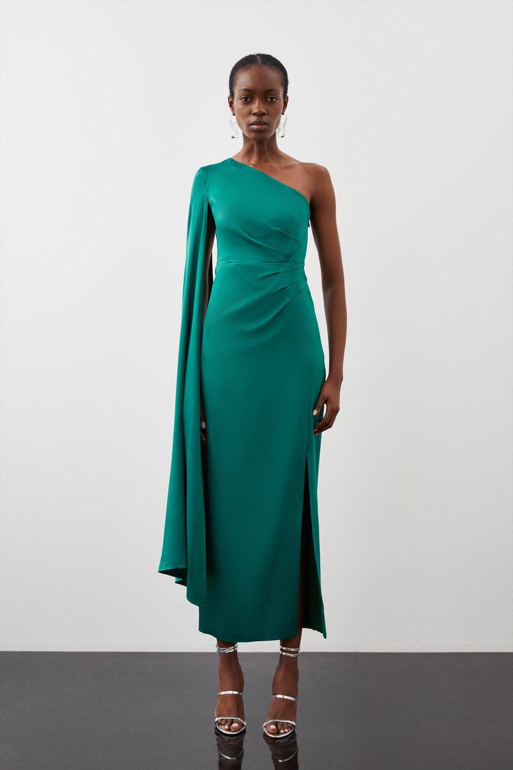 Dark Green Wedding Guest Dresses Karen Millen US