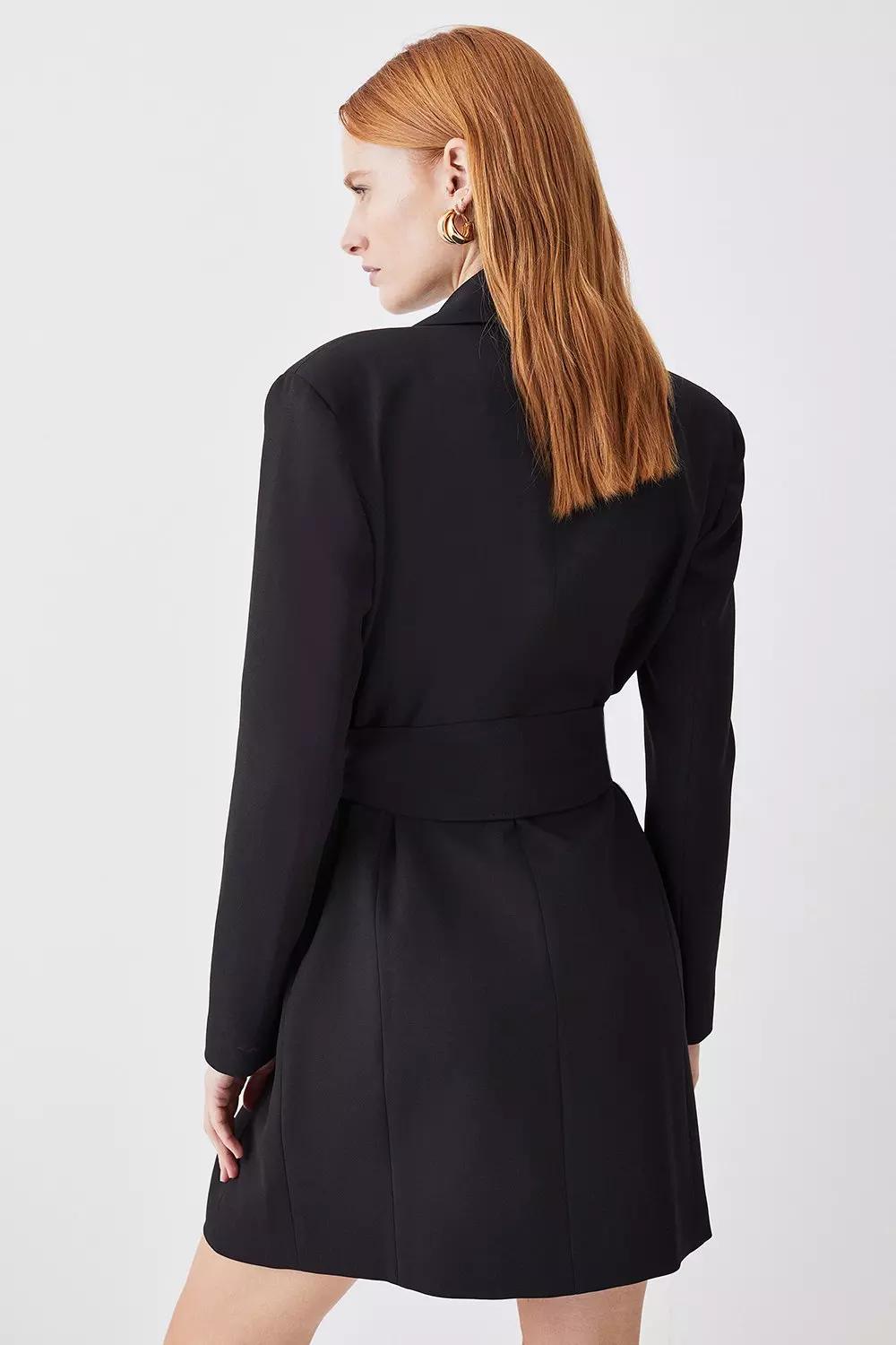 Karen millen clearance black tuxedo dress