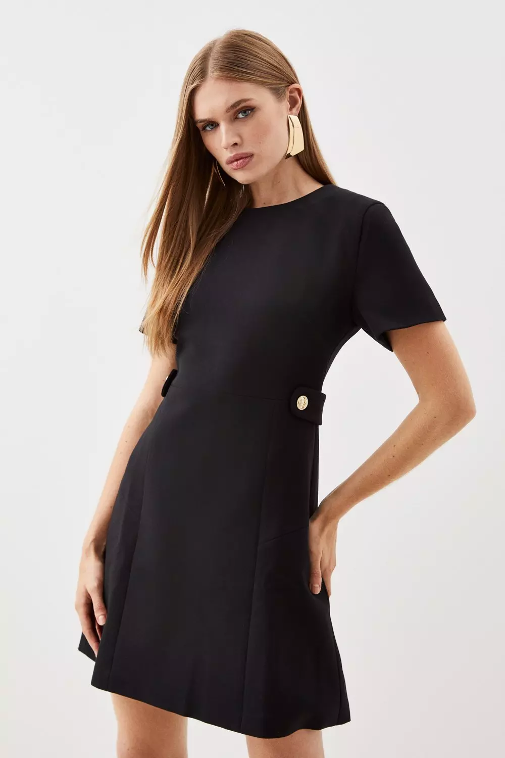 Karen millen 2025 black dress sale