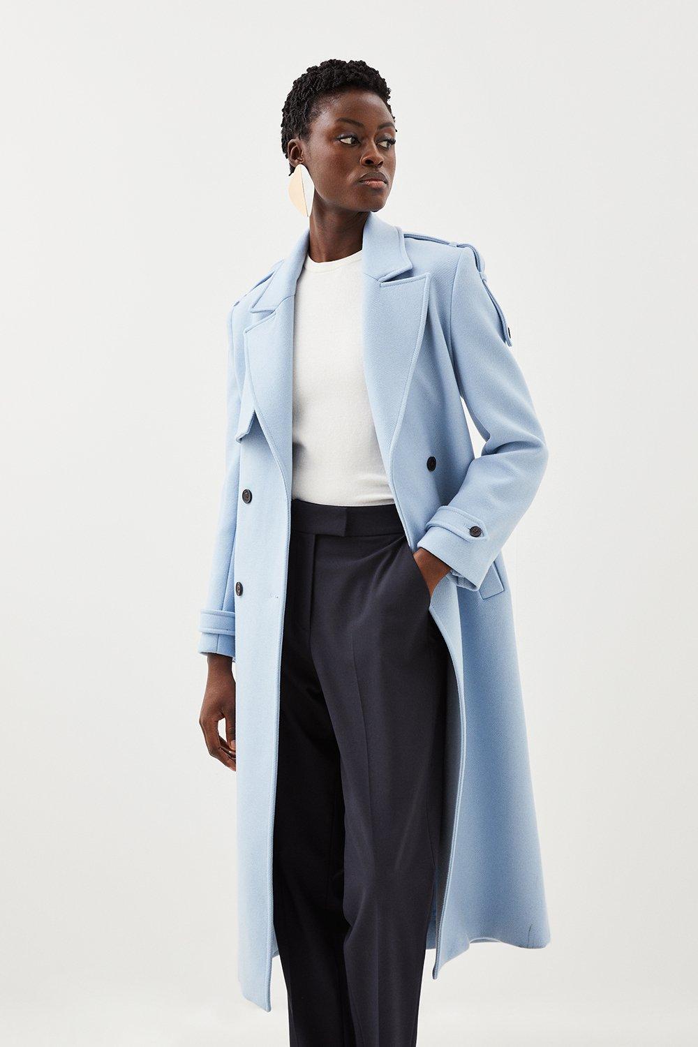 Long trench outlet jacket