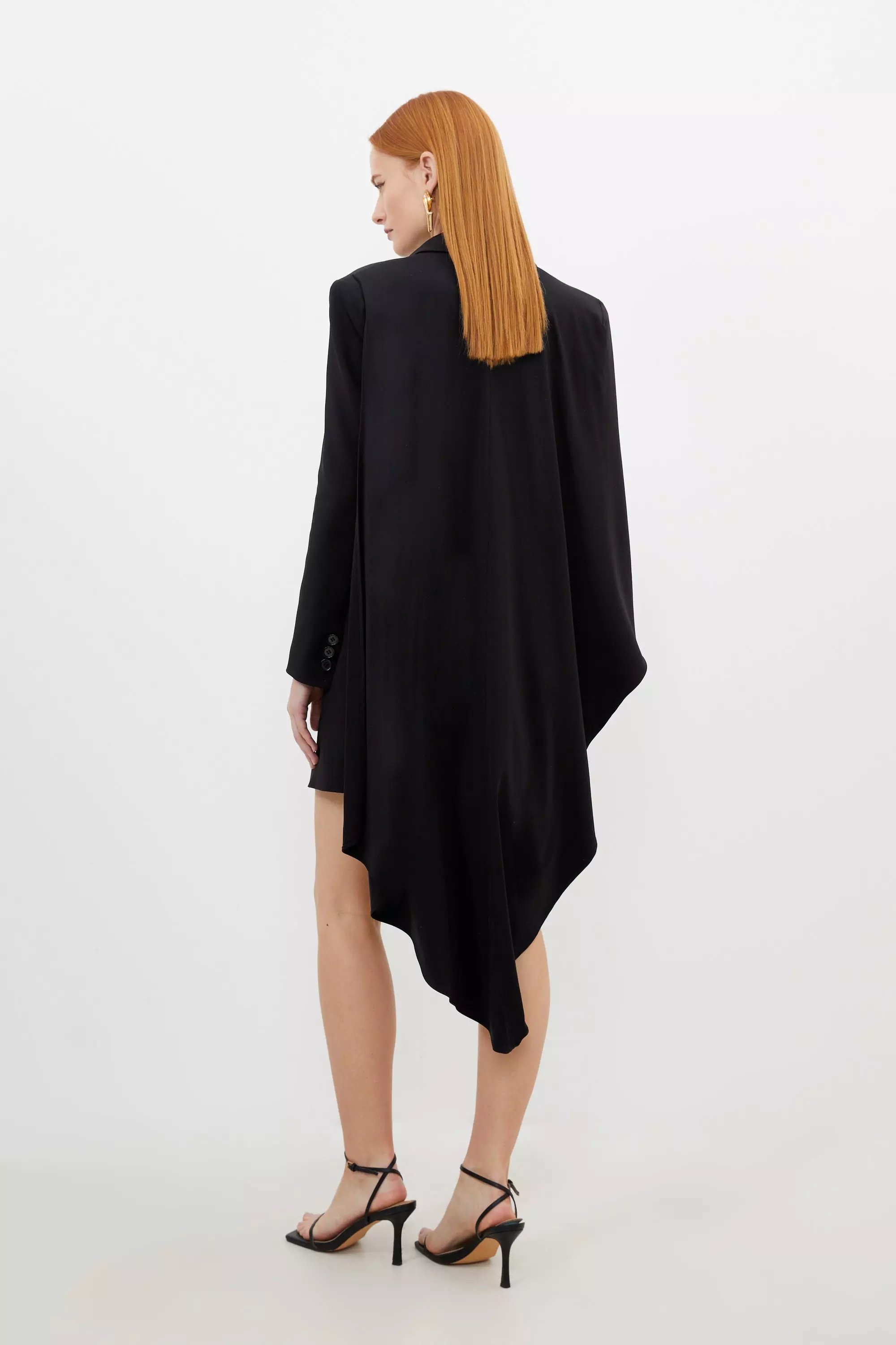 Zara black best sale cape dress