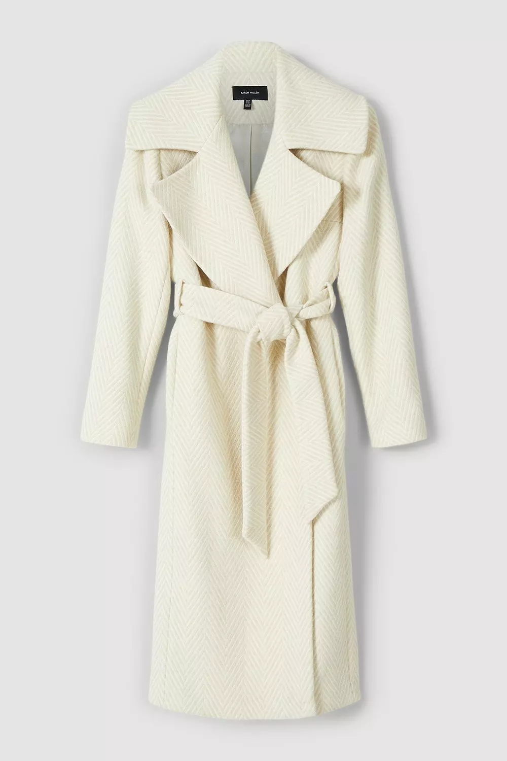 White wool wrap clearance coat