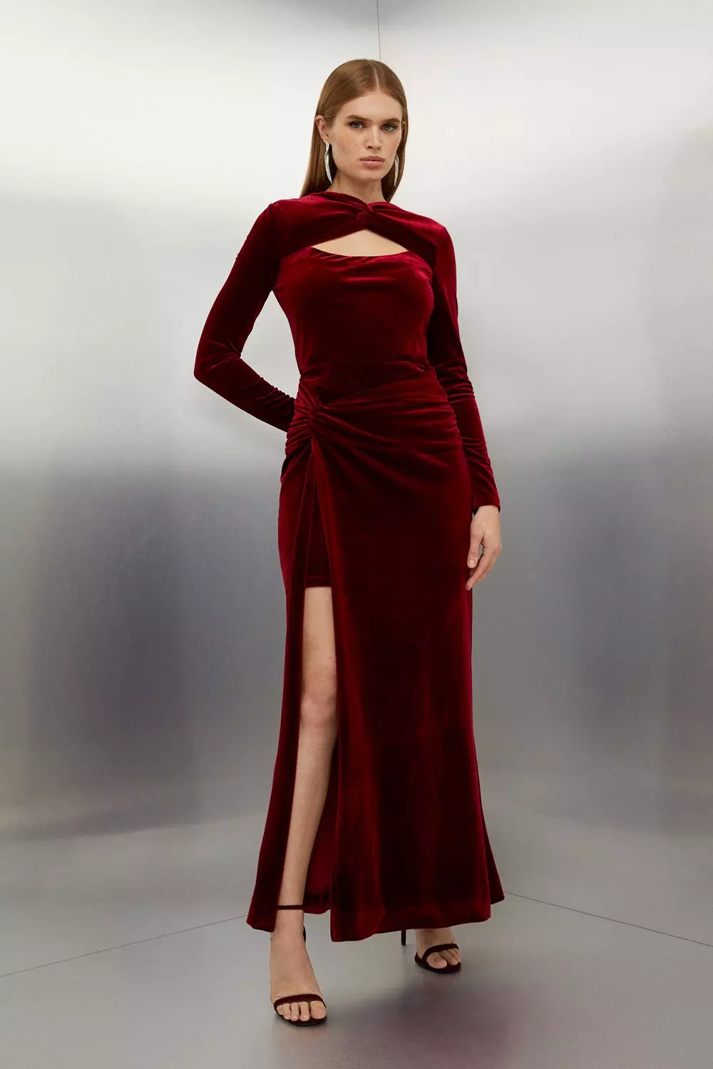 Velvet stretch dress sale