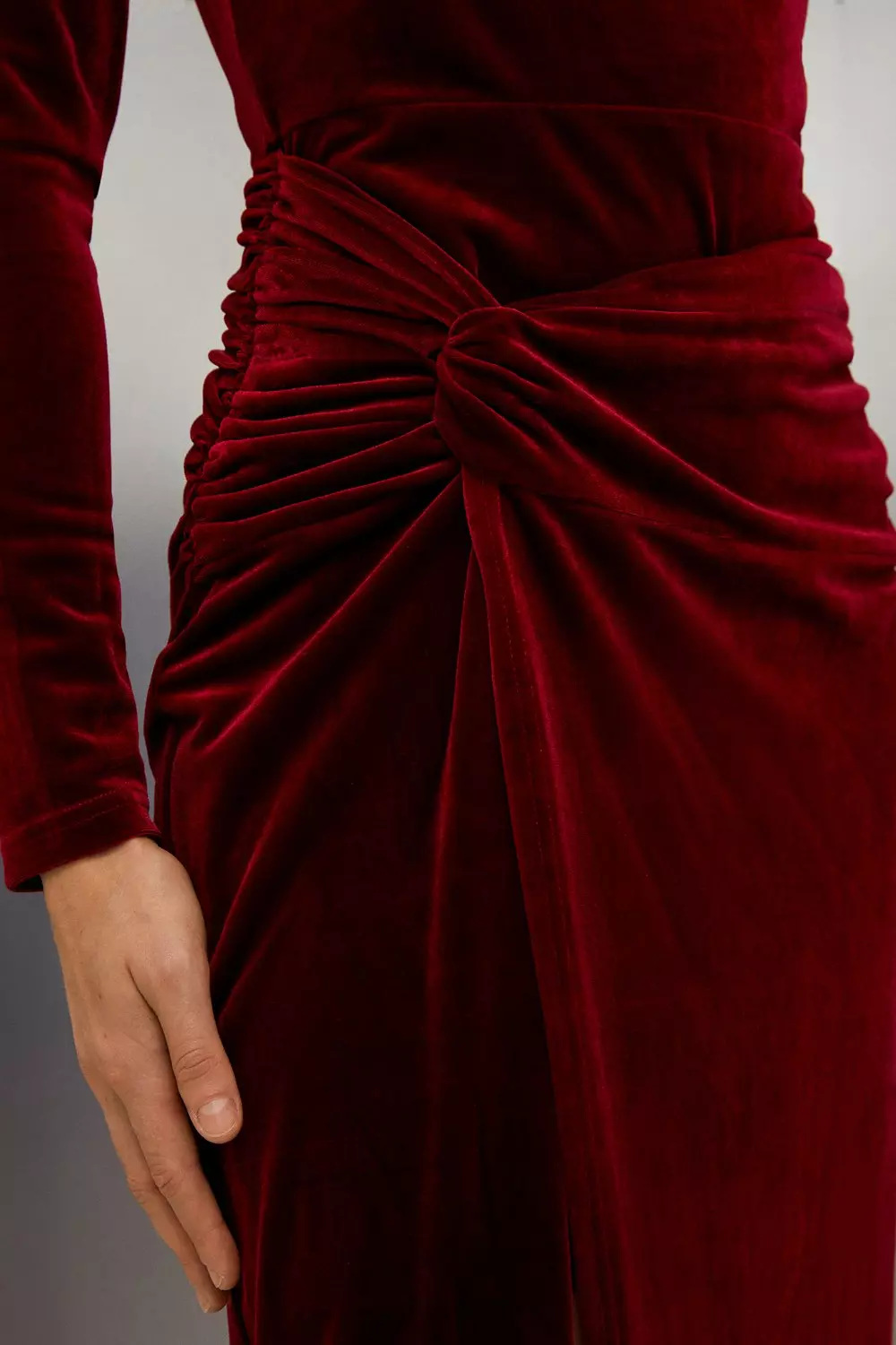 Stretch Velvet Red