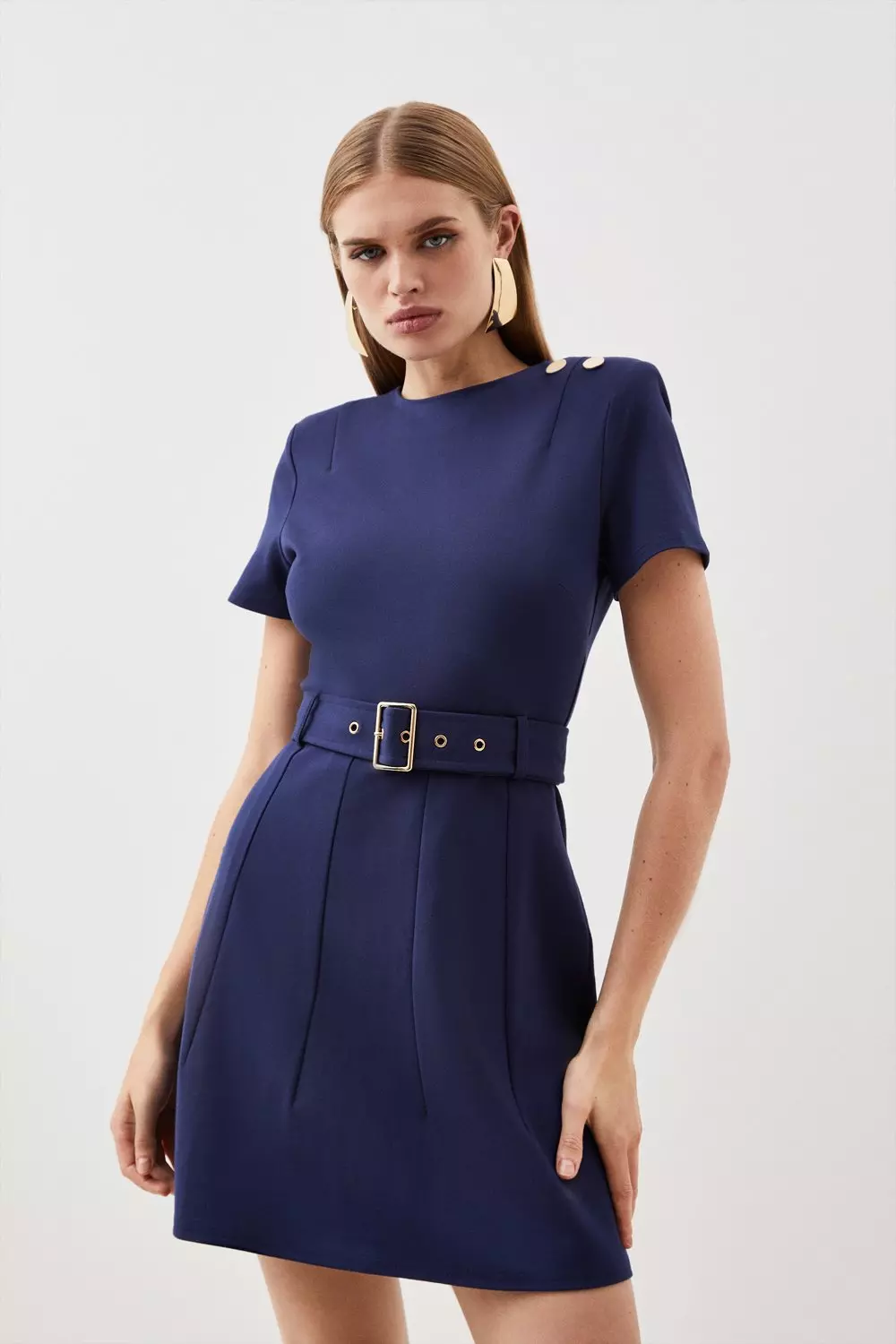 Karen millen store navy blue dress