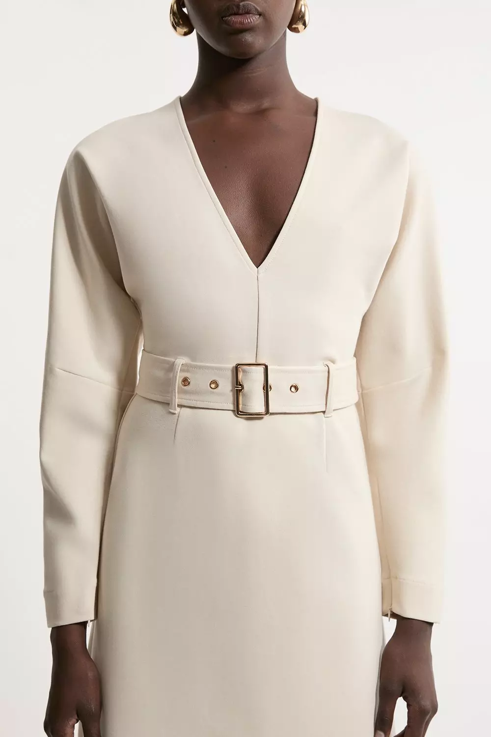 Ponte Belted Midi Dress | Karen Millen