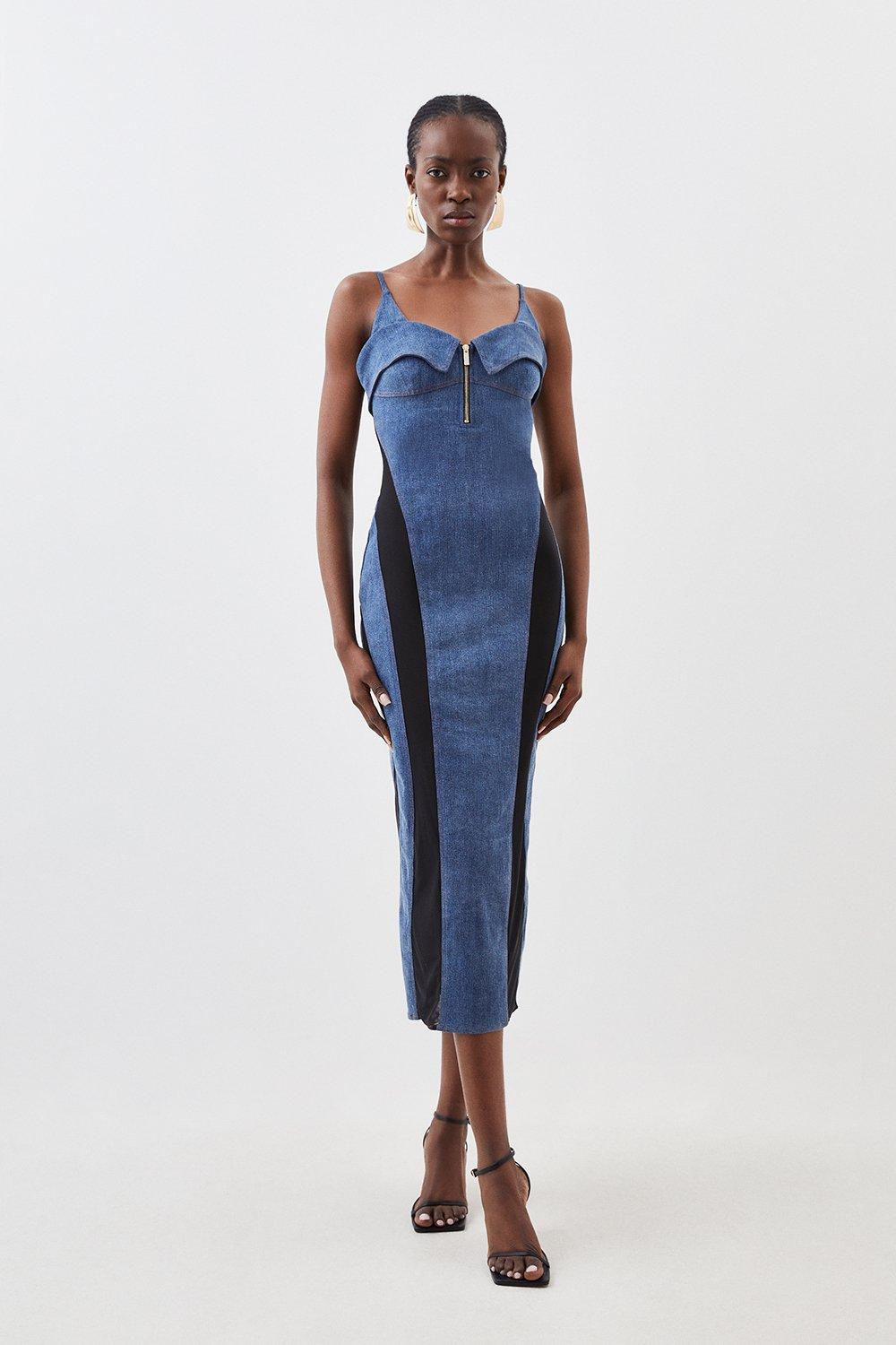 Denim sheath sale dress