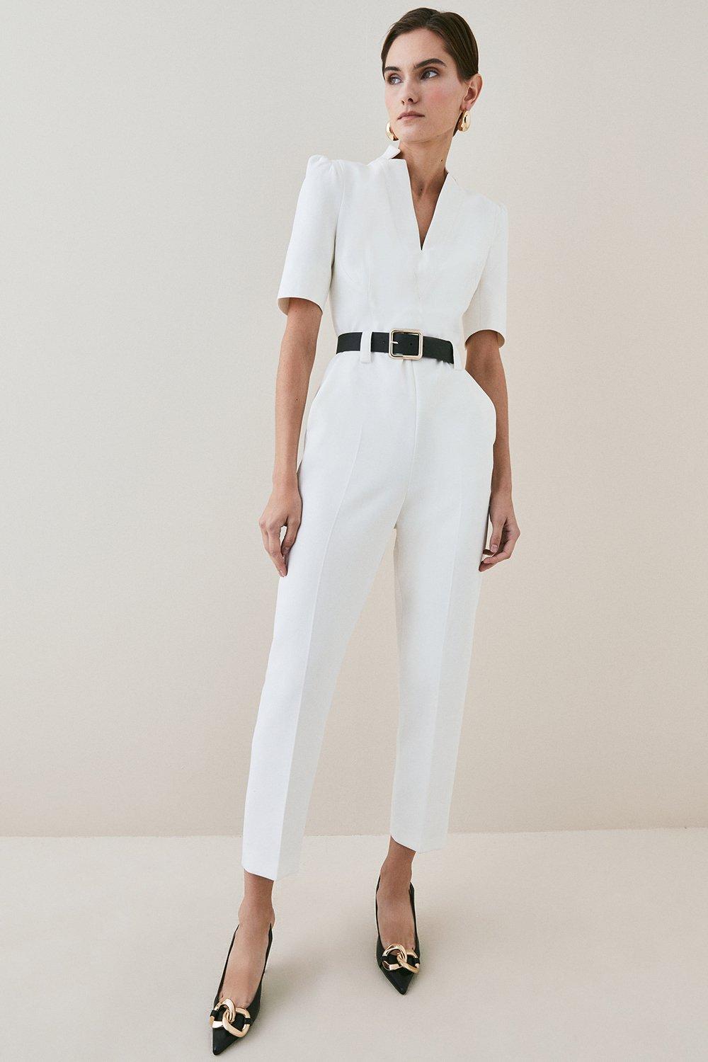 White two piece sales jumpsuit