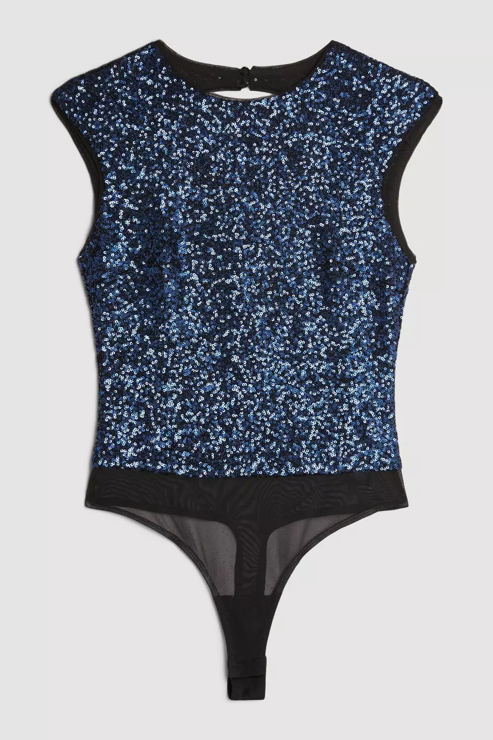 Stretch Sequin Backless Bodysuit | Karen Millen