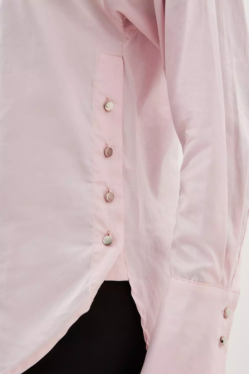 Cotton Poplin Eyelet Detail Woven Shirt