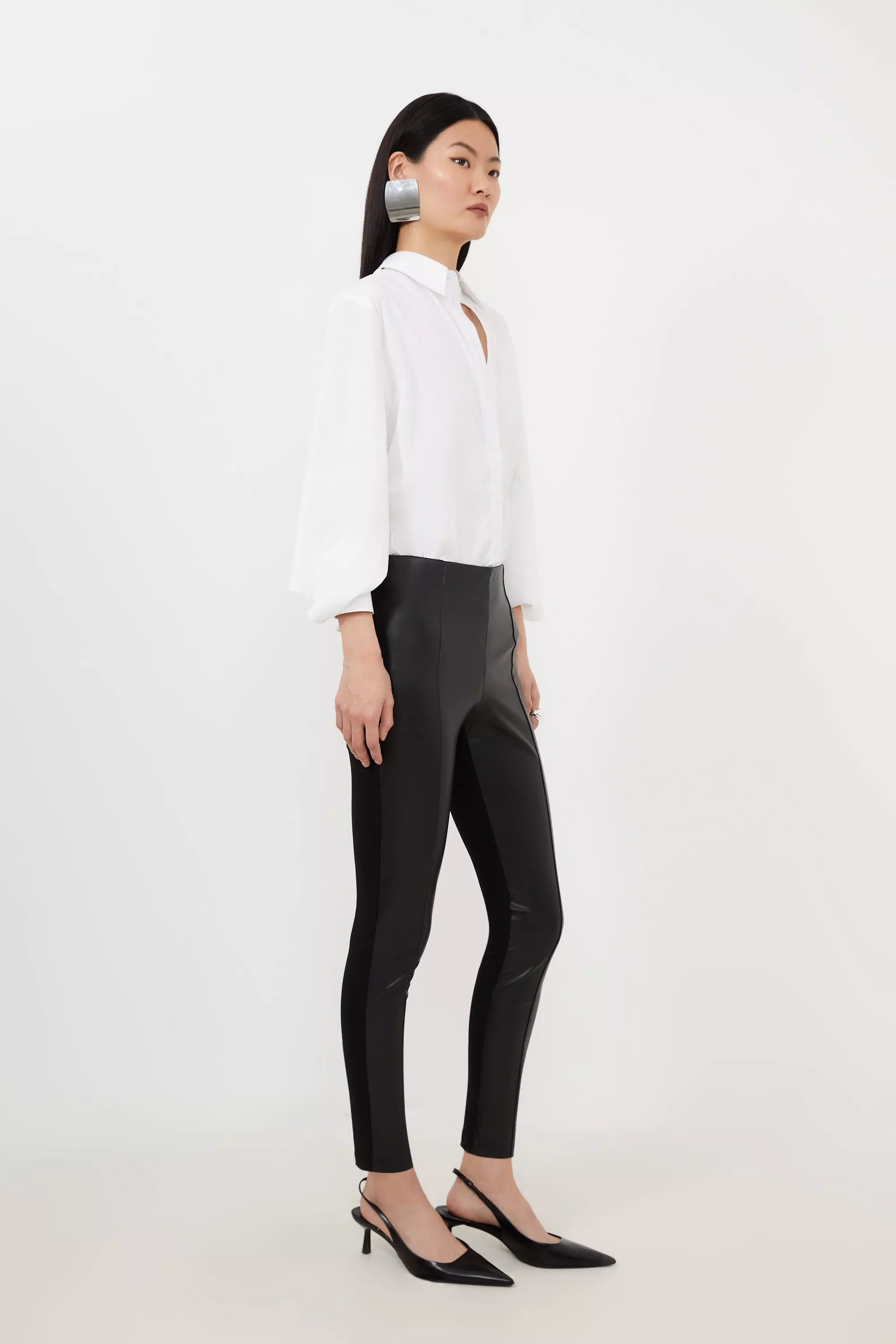 Black Ponte Leggings