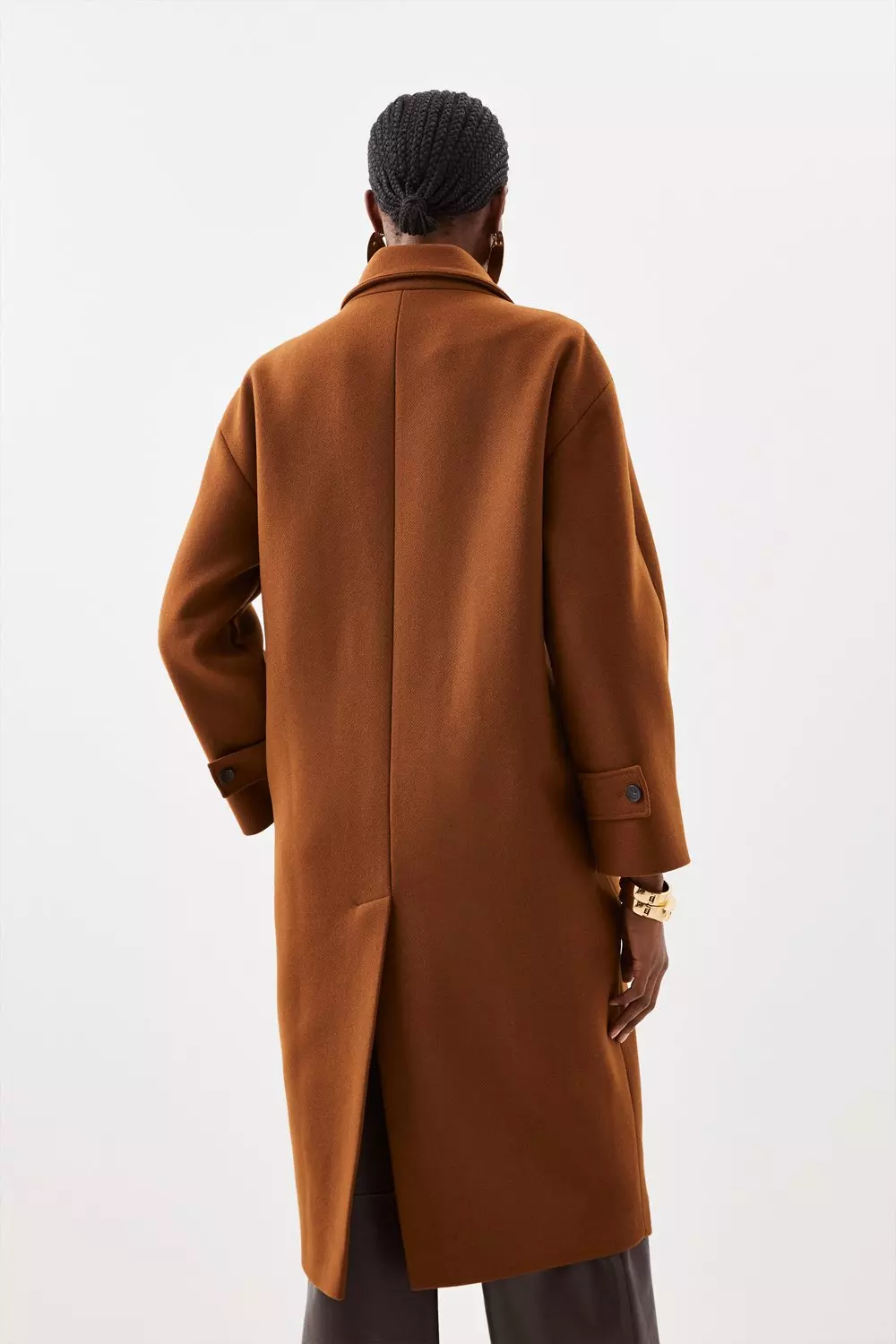 Toffee best sale wool coat