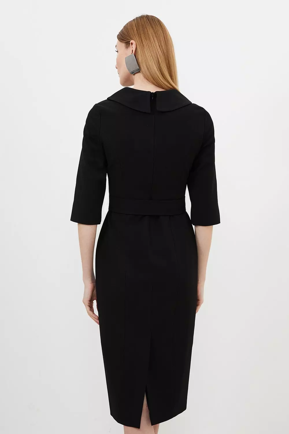 Karen millen folded outlet crepe dress