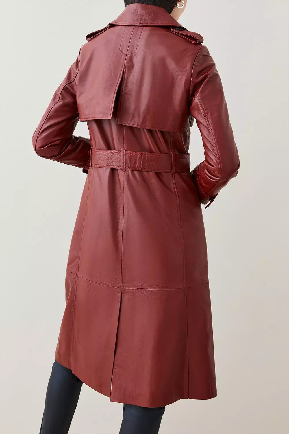 Burgundy mac clearance coat