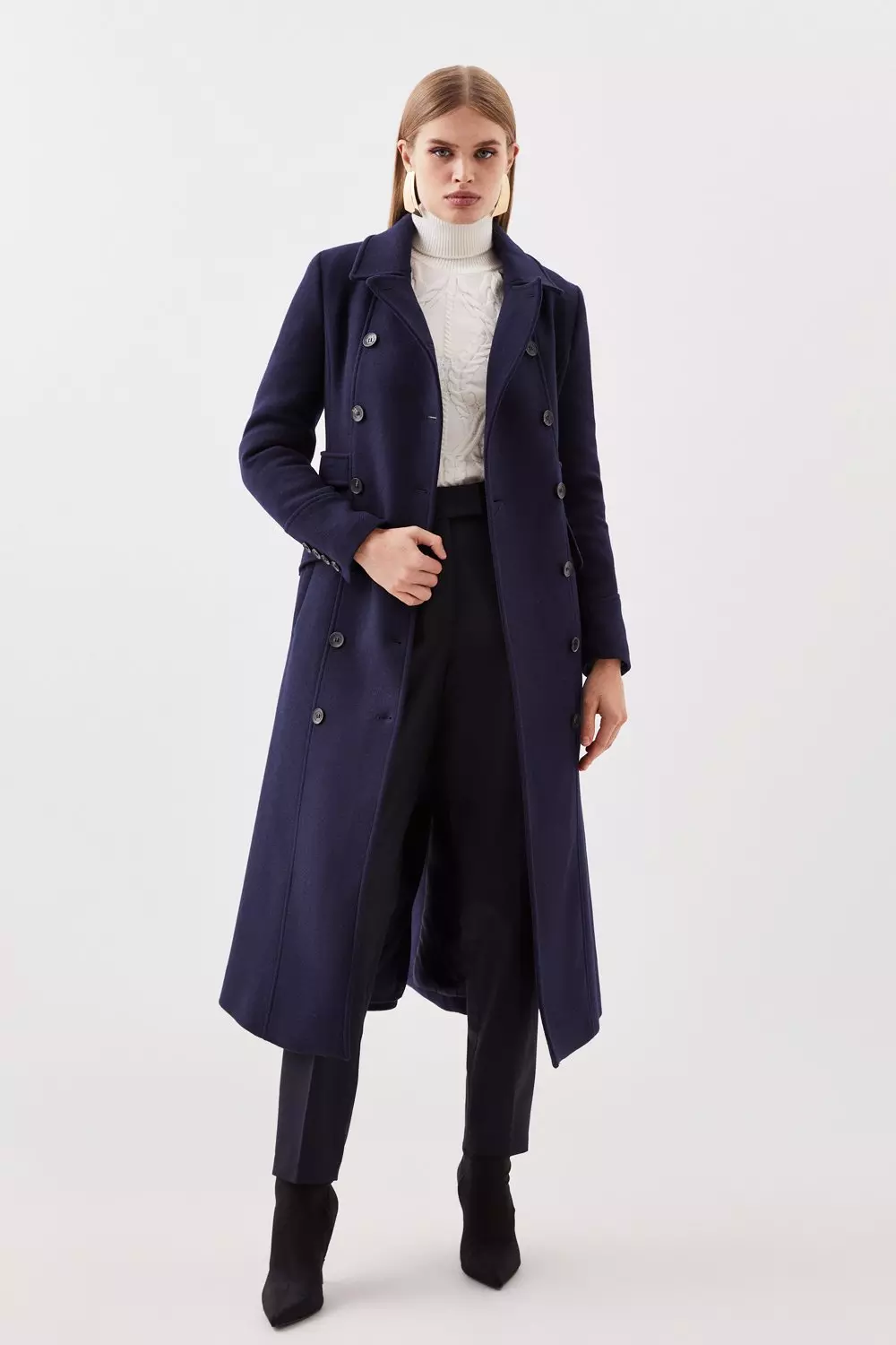 Jackets & Coats, Premium Double Breasted Italian Wool Tailored Coat