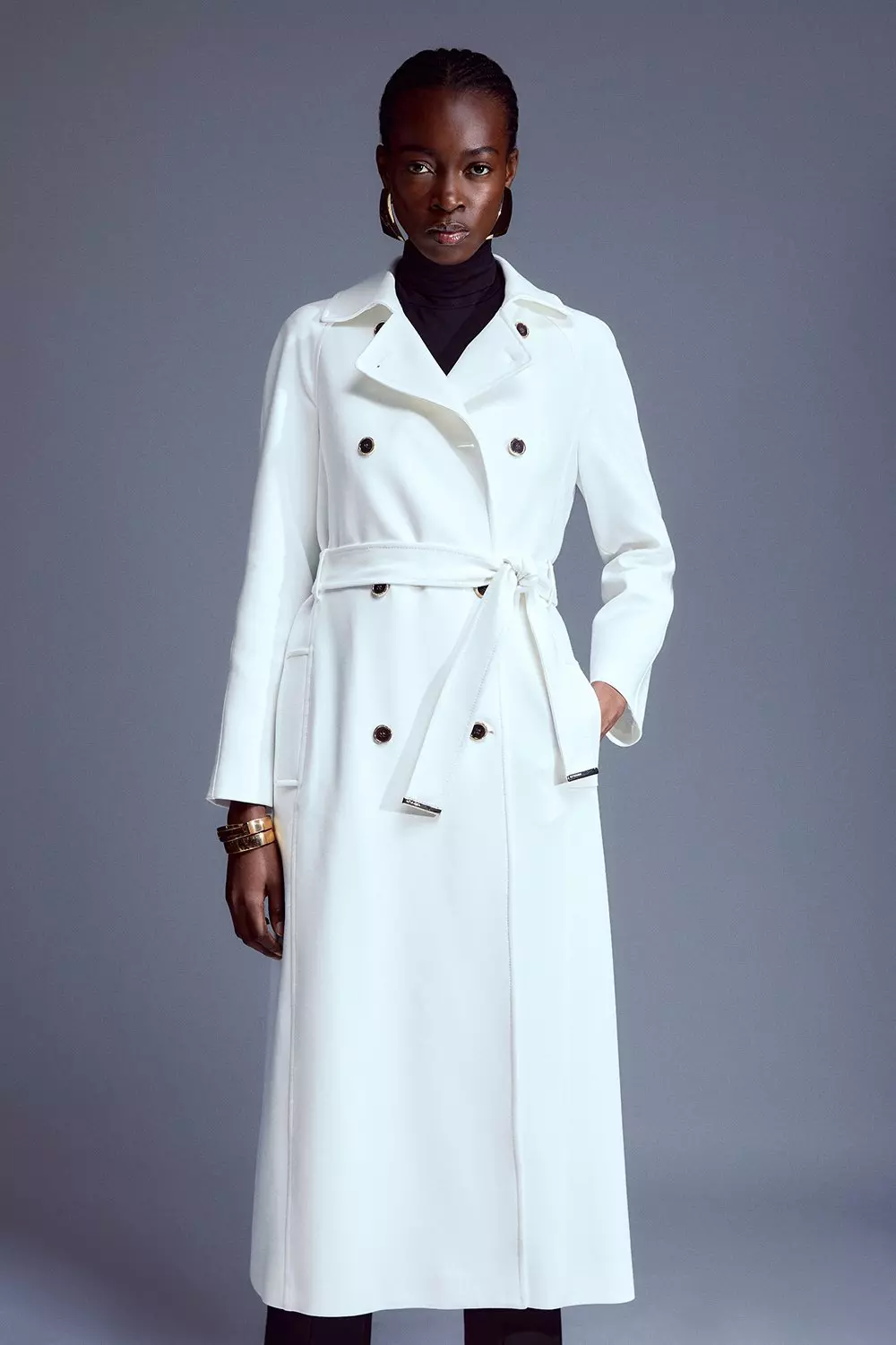 Belted 2025 coat womens