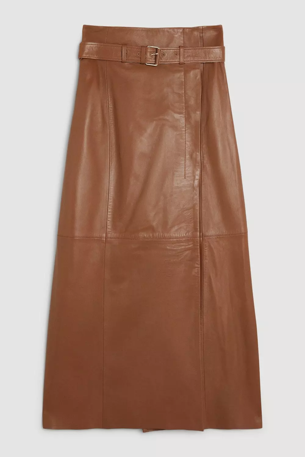 Karen millen outlet green leather skirt