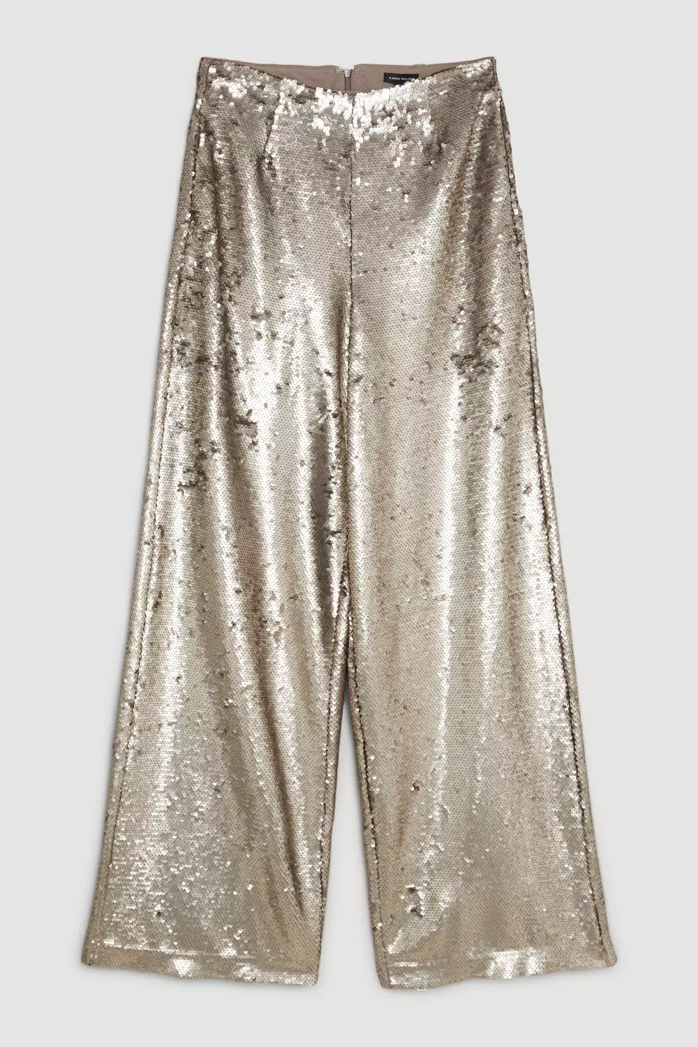 Sequin Flare Leg Pants | Karen Millen