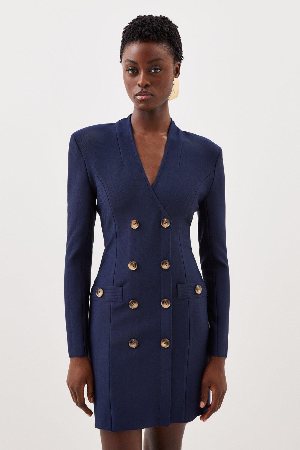 Navy blue deals blazer dress