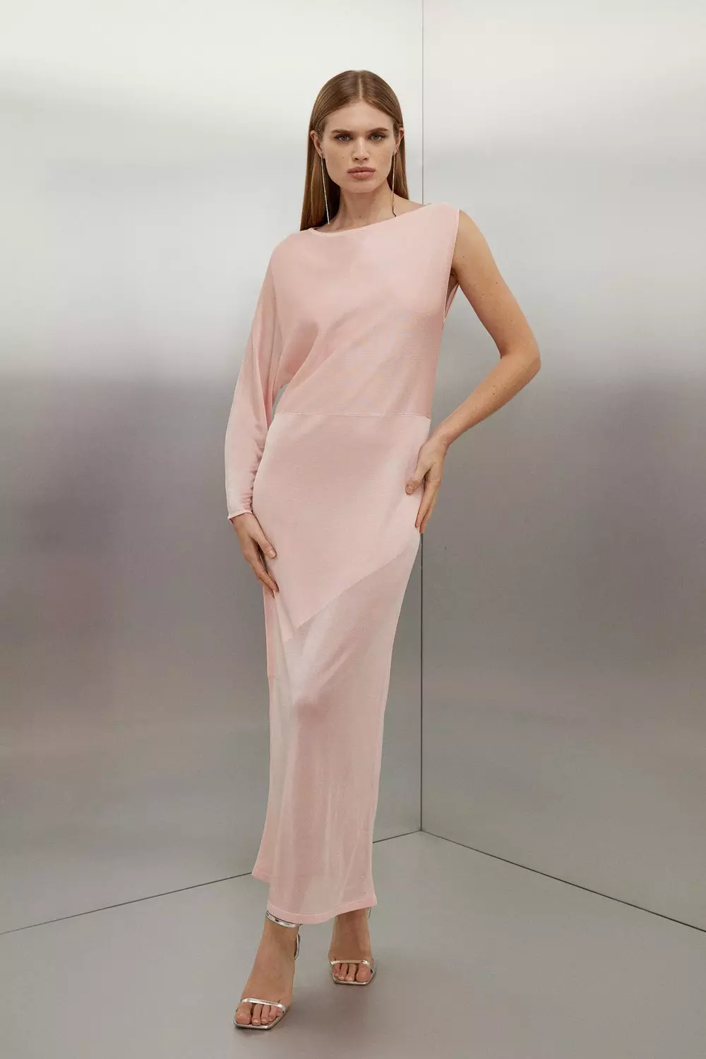 Karen millen shop blush dress