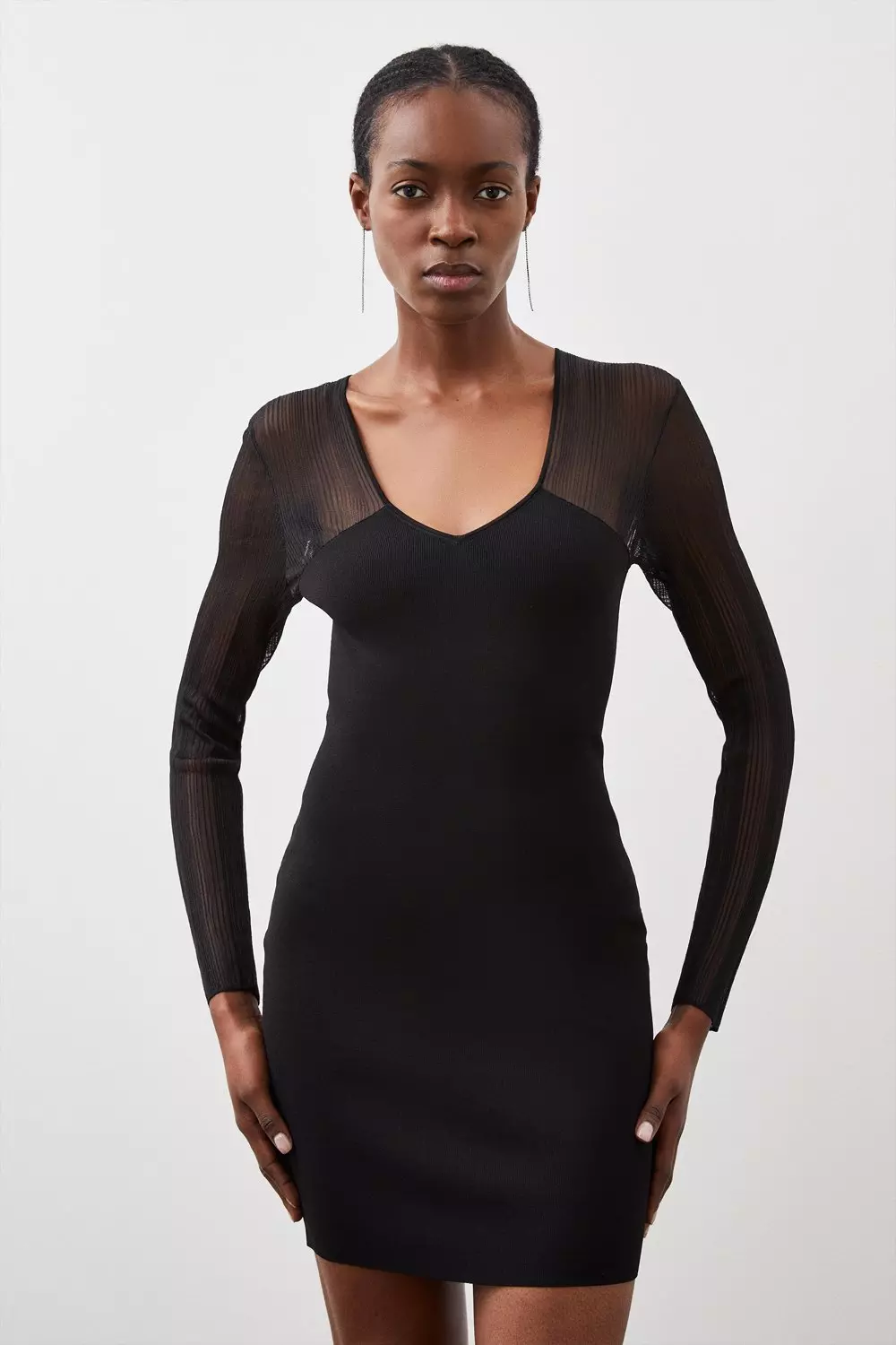 Karen millen hotsell knit bodycon dress