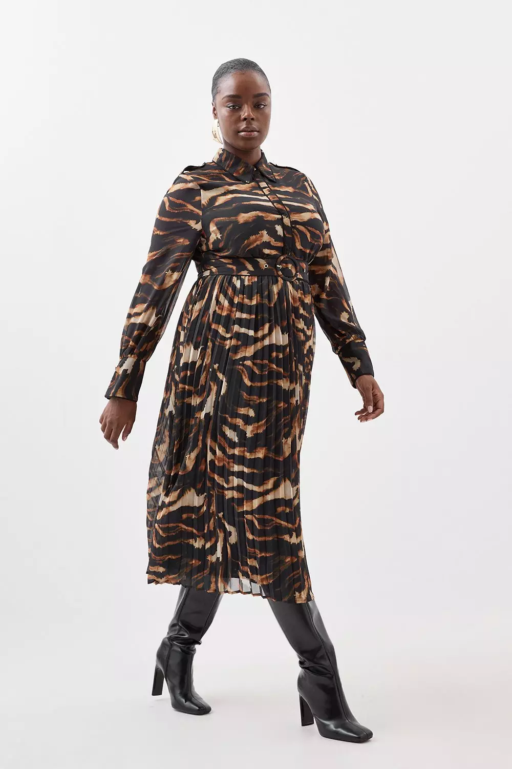 Leopard print shirt dress hotsell plus size