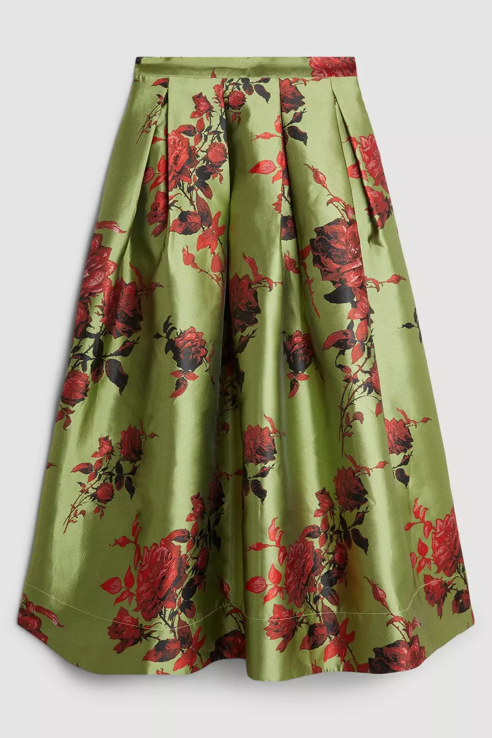 Lydia Millen Floral Jacquard Prom Woven Midi Skirt