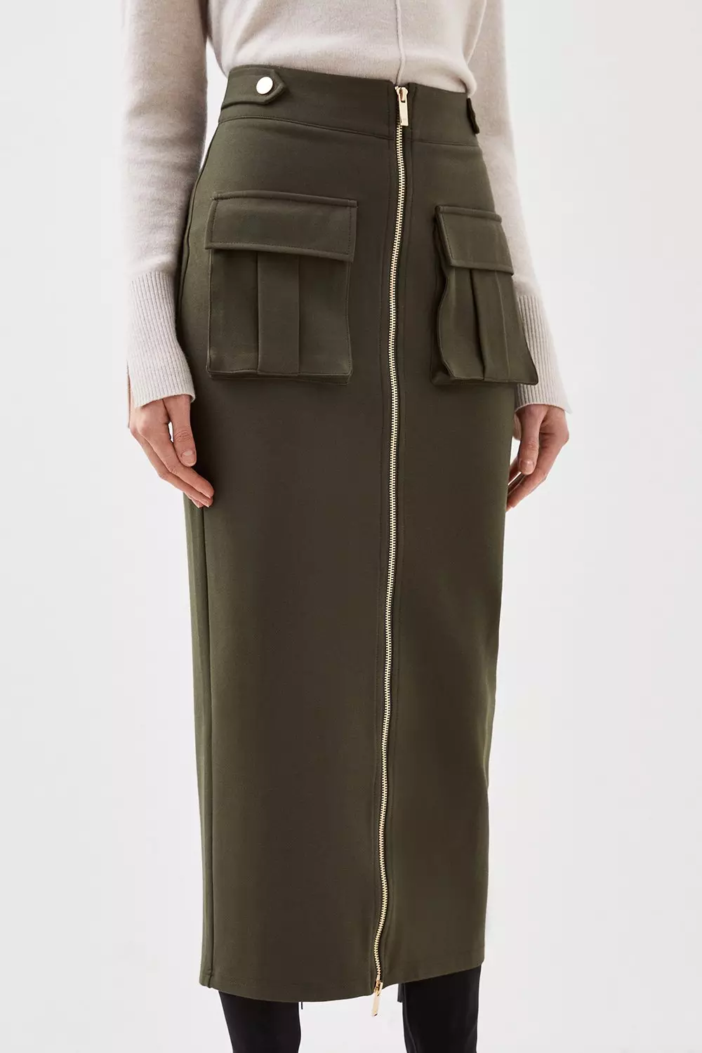 Everywhere Ponte Midi Skirt