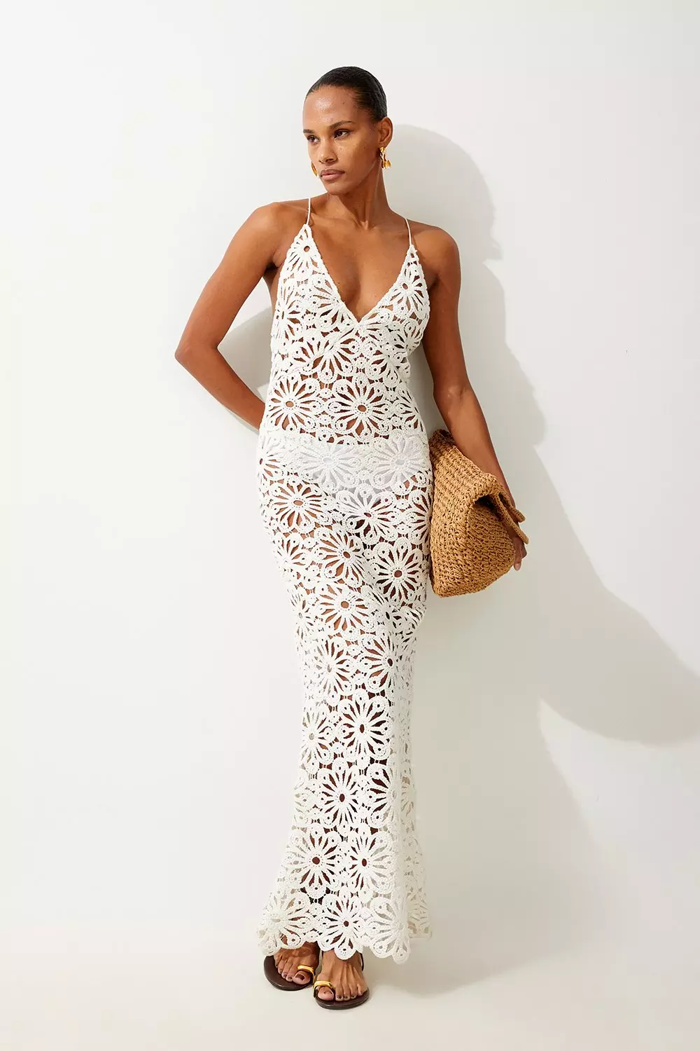 Beach Crochet Maxi Dress | Karen Millen