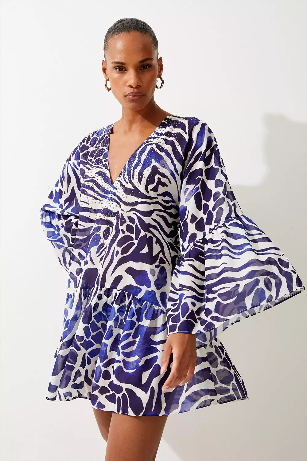 Karen millen shop tiger print dress