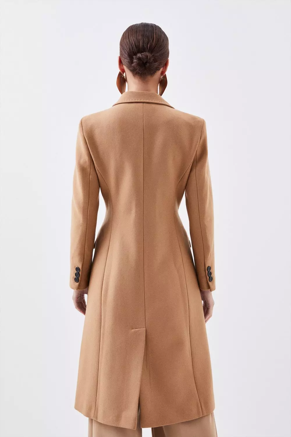 Fitted camel coat sale