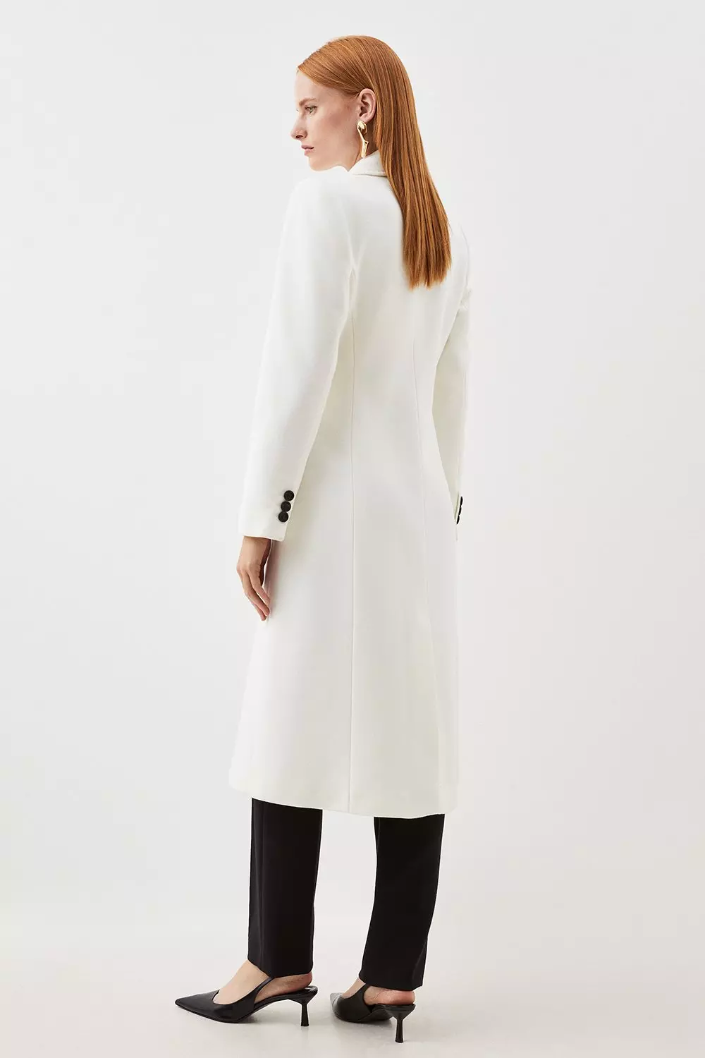 White 2025 fitted coat