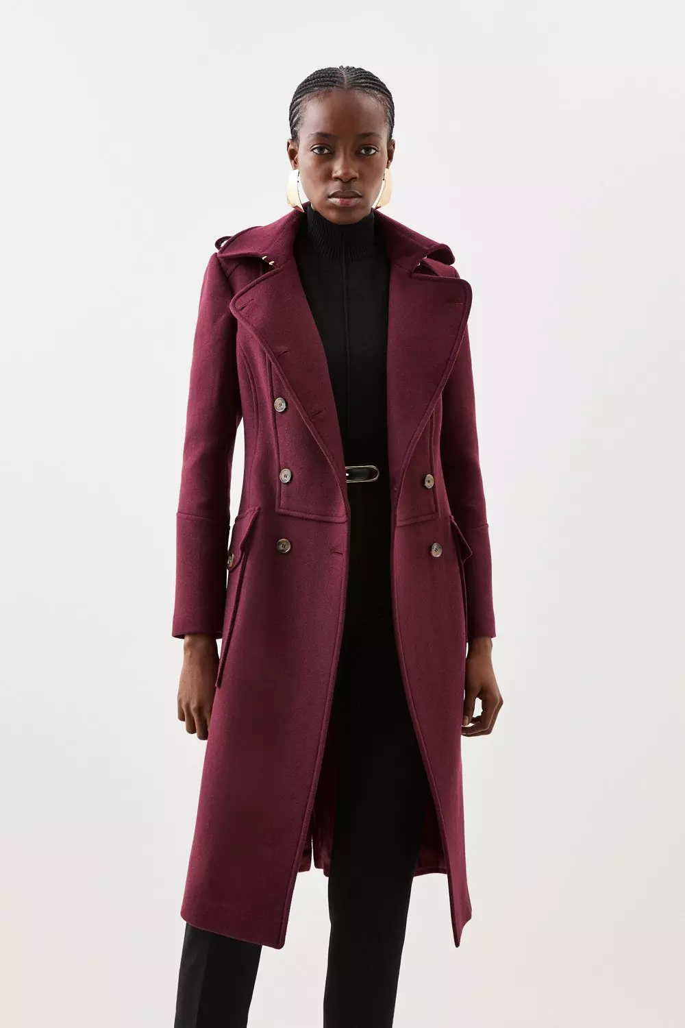 Military store wool coat