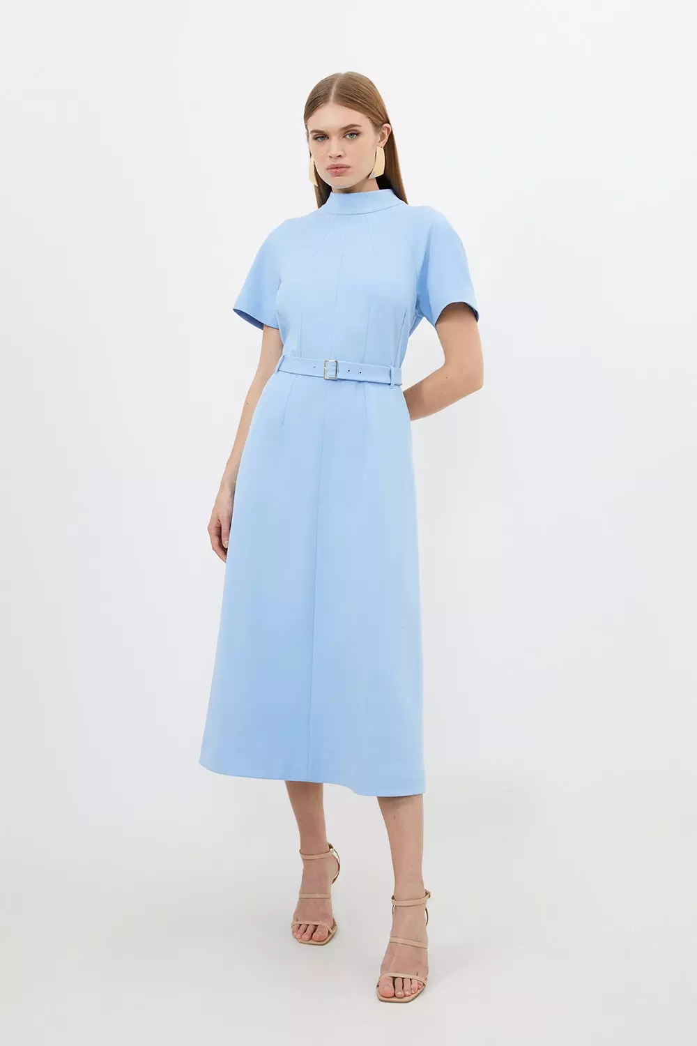 Karen millen clearance tailored belted dress