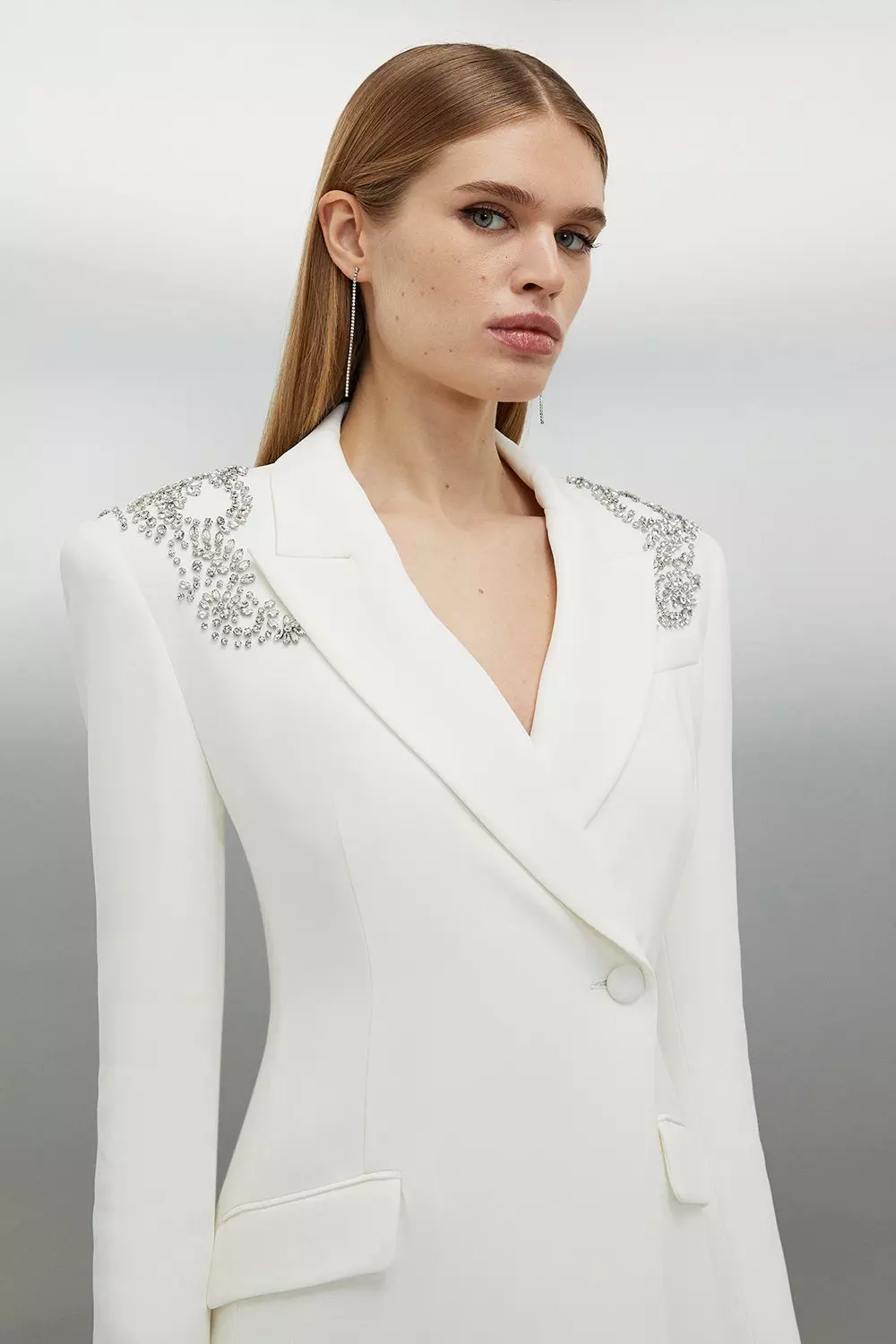 Embellished blazer hot sale dress