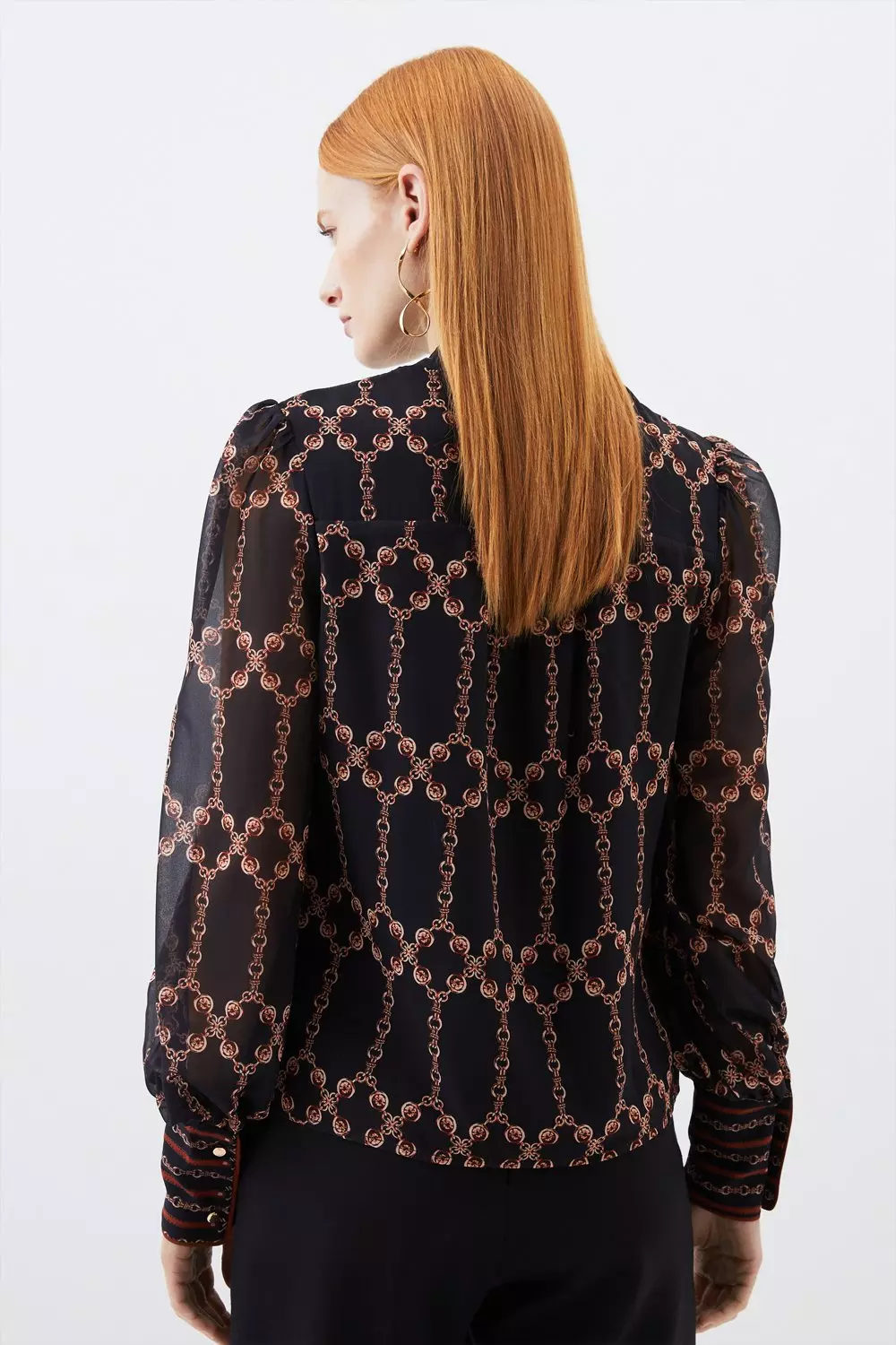 Chain store print blouse