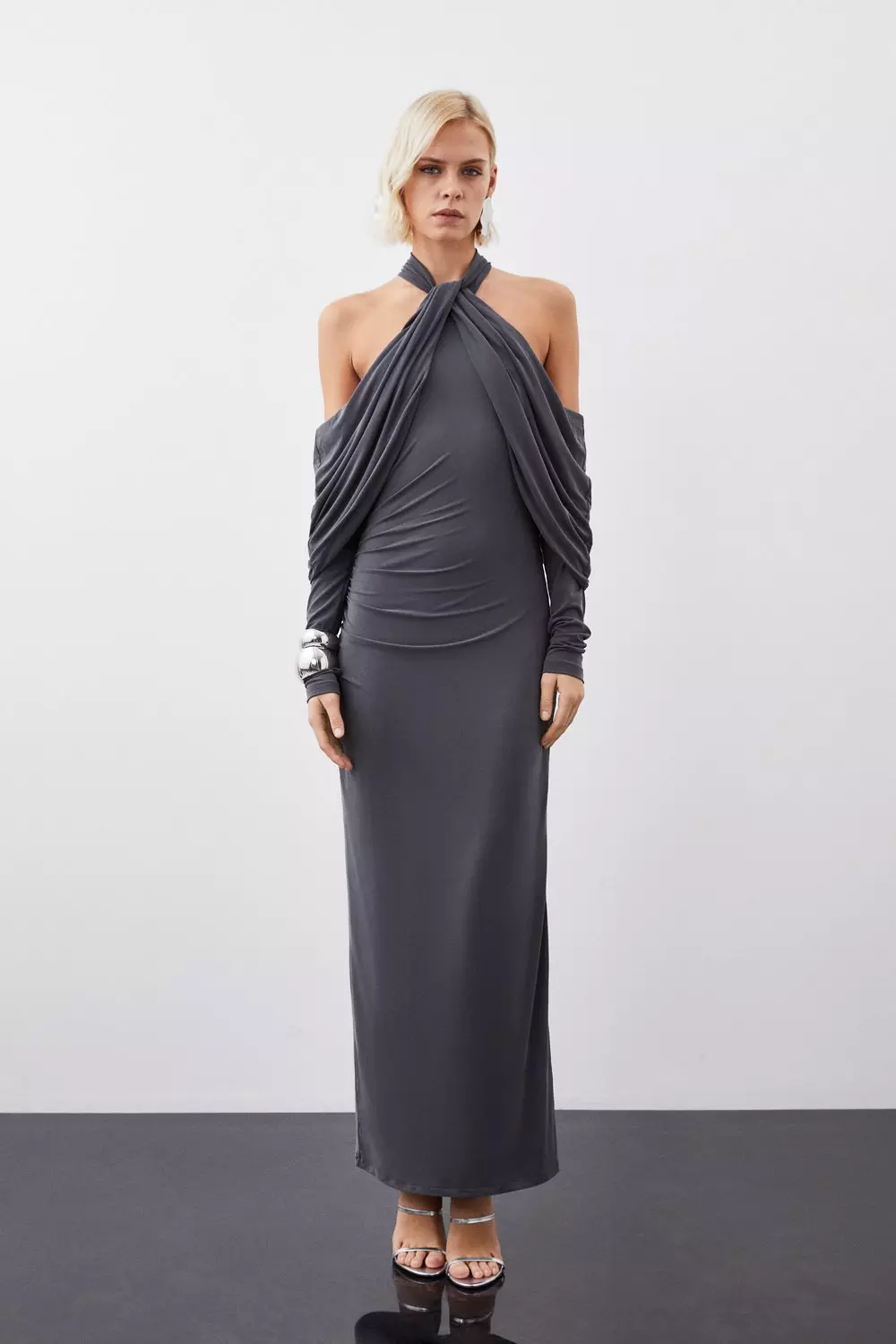 Jersey Halter Neck Maxi